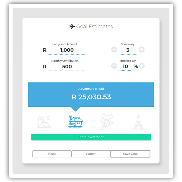 Example of investment goal.